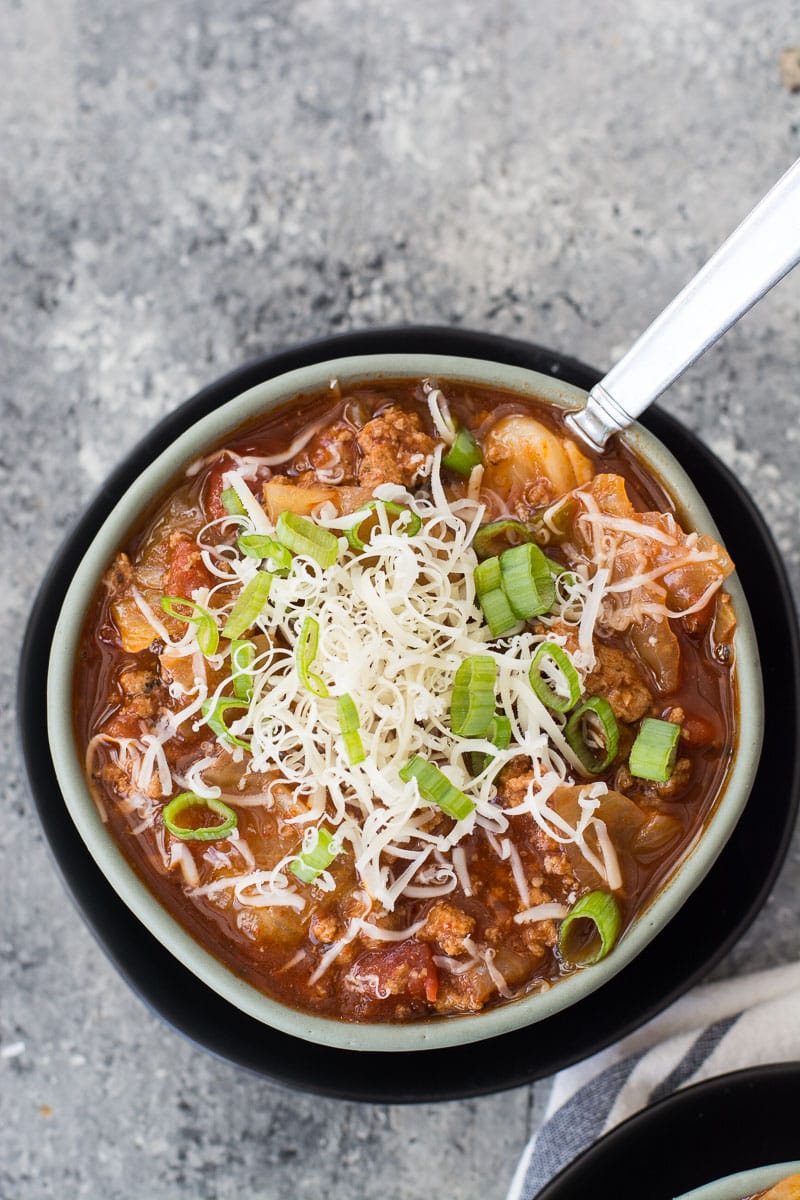 This Keto Cabbage Soup is a true low carb winter staple! At just under 6 net carbs with Instant Pot, Slow Cooker and stove top instructions this is a keto soup perfect for any occasion!
