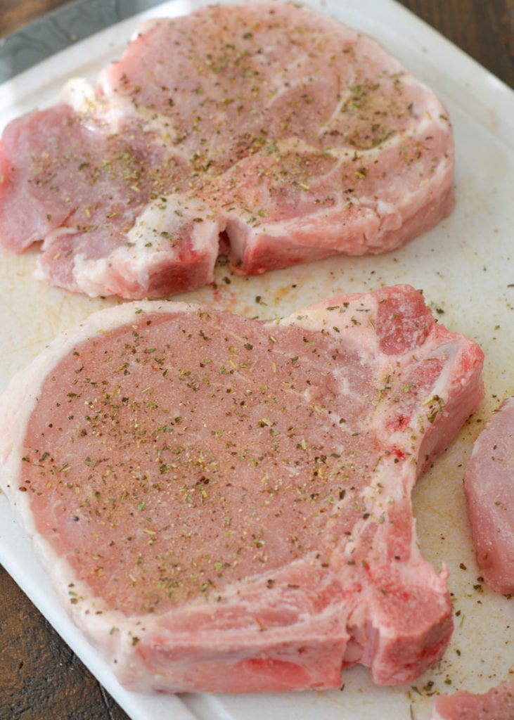 Pork Chops with Mushroom Cream Sauce is an incredible low carb, keto-friendly meal!